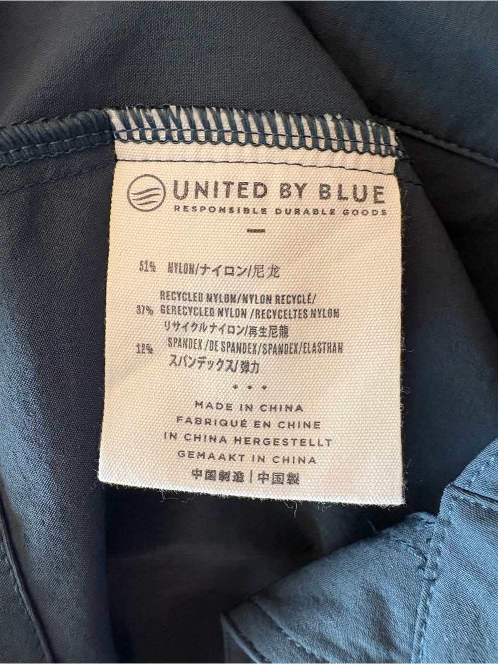 United By Blue Wrap Dress Large Blue Sleeveless Utility Travel Pockets - Picture 5 of 7